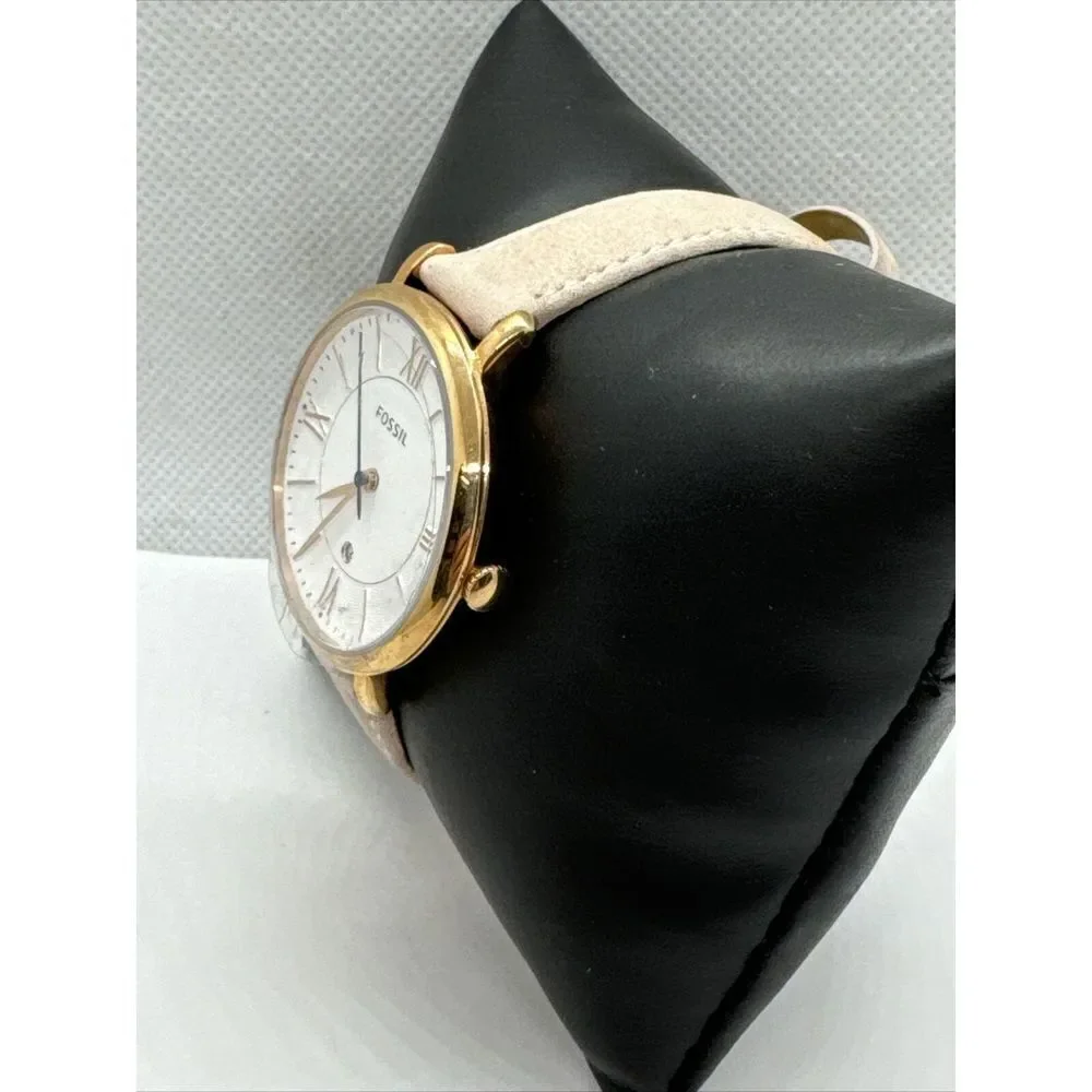 Fossil Jacqueline ES3988 Women's Blush Leather Analog Dial Quartz Watch JNA352